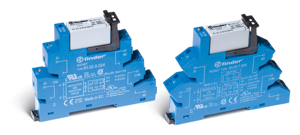 Finder 38.01.0.125.0060 EMR Interface Module, SPDT 16A, 125V AC/DC coil, AgNi contact, screw terminal socket