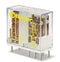 Finder 50.12.9.024.1000 Relay with forcibly guided contacts, DPDT 8A, 24V DC coil, AgNi contact