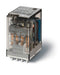 Finder 55.14.9.024.5000 Ind. PCB Relay, 4PDT 7A, 24V DC coil, AgNi+gold plated contact