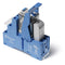 Finder 58.33.9.024.0050SPA Interface Module, 3PDT 10A, 24V DC coil, AgNi contact, LED, diode, polarity protection diode & lockable test button, screw terminal socket
