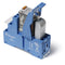 Finder 58.34.8.120.5060SPA Interface Module, 4PDT 7A, 120V AC coil, AgNi+gold plated contact, LED, varistor & lockable test button,