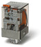 Finder 60.12.9.024.5000 General Purpose Relay, DPDT 10A, 24V DC coil, AgNi+gold plated contact