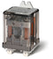 Finder 62.82.8.024.0300 Power Relay, DPST-NO 15A , 24V AC coil, AgCdO contact, rear flange mount with 250 quick connect