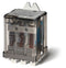 Finder 62.83.9.024.0000 Power Relay, 3PDT 15A , 24V DC coil, AgCdO contact, rear flange mount with 250 quick connect