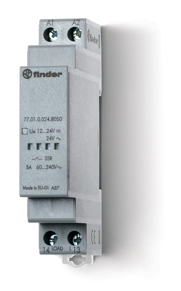 Finder 77.01.8.230.8051 DIN-Rail SSR 5A - 48…265V AC - random - 90…265 V AC Input