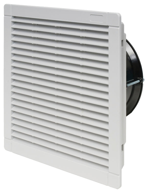 Finder 7F.80.9.024.4230 Reverse Flow filter fan "Exhaust" - Size 4 , 135.4 CFM "free flow", 24V DC supply, 26W