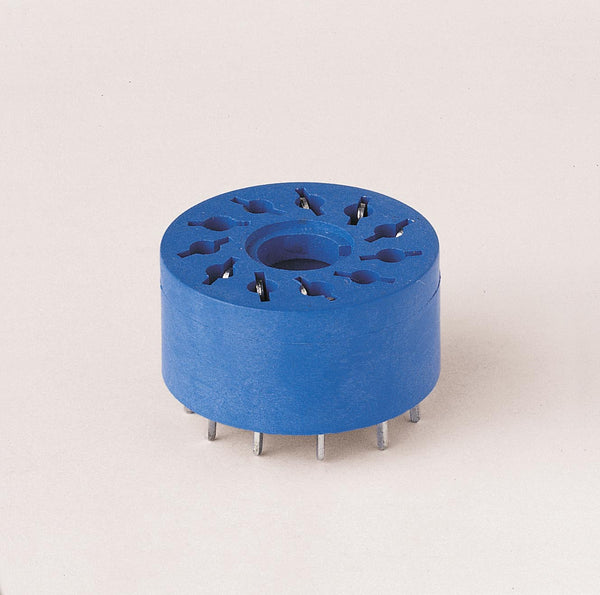 Finder 90.15.0 PCB socket, 22mm for 60.13 relay (blue)