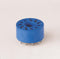 Finder 90.15.0 PCB socket, 22mm for 60.13 relay (blue)