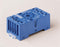 Finder 90.21SMA DIN -Rail/Panel mount screw terminal (Box Clamp) socket for 60.13 relay (blue), including Clip 090.33