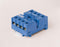 Finder 90.26.0SMA DIN -Rail/Panel mount screw terminal (Plate Clamp) socket for 60.12 relay (black), including Clip 090.33