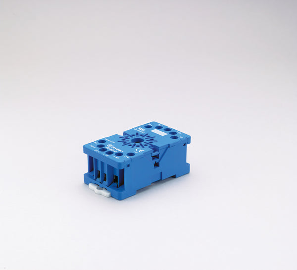 Finder 90.83.3 DIN -Rail/Panel mount screw terminal (Box Clamp) socket for 60.13 relay (blue)