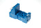 Finder 92.03SMA DIN -Rail/Panel mount screw terminal (Box Clamp) socket for 62.32/33 relay (blue), including Clip 092.71