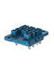 Finder 92.33SMA Panel mount solder socket for 62.32/33 relay (blue), including Clip 092.54