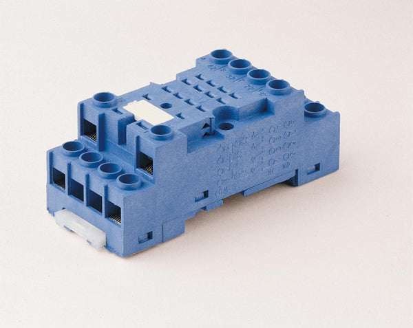 Finder 94.72.0 DIN -Rail/Panel mount screw terminal (Plate Clamp) socket for 55.32 relay (black)