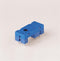 Finder 95.13.2SNA PCB socket, for 41 Series relay, 3.5mm pinning (blue), Including metal clip 095.41.3