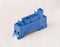 Finder 95.63SMA DIN-Rail screw terminal (Box Clamp) socke tfor 40 Series relay, 3.5mm pinning  (blue), Including Clip 095.71