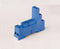 Finder 95.75SMA DIN-Rail screw terminal (Box Clamp) socket for 40/44 Series relay, 5mm pinning  (blue), including Clip 095.71