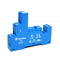 Finder 97.01 DIN -Rail/Panel mount screw terminal (Box Clamp) socket for 46.61 relay (blue)