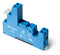 Finder 97.02SPA DIN -Rail/Panel mount screw terminal (Box Clamp) socket for 46.52 relay (blue), including Clip 097.01
