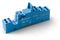 Finder 97.52SPA DIN-Rail screwless terminal (Spring Clamp) socket for 46.52 Series relay (blue), including Clip 097.01