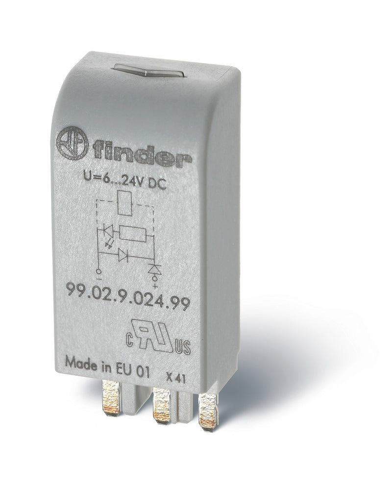 Finder 99.02.0.060.09 RC Circuit Module for 28-60V AC/DC coil