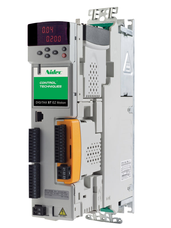 Nidec-Control Tech DST1405Z Digitax ST EZMotion Servo Drive without Keypad, 460VAC, Output Current 8Arms cont. 24Arms peak, Encoder Feedback