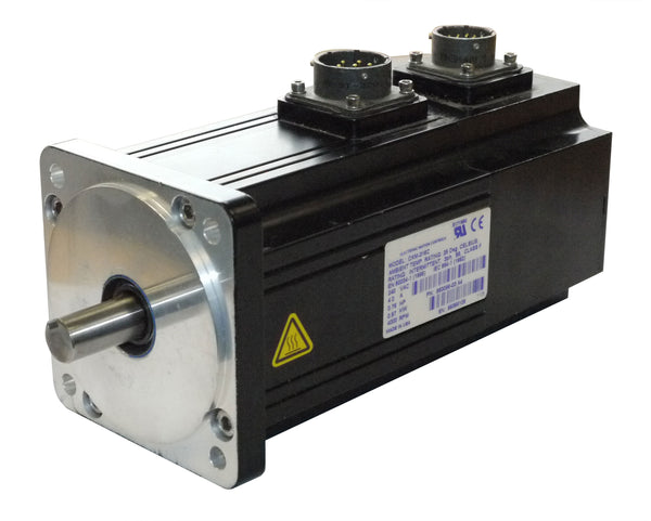 Control Techniques MGE-455-CBNS-0000 MG Servo Motor, 230VAC, 4" Frame, English Mounting Flange, 68 lb-in Cont. Torque, 3000 RPM Max Speed, MS Connectors, 24VDC Brake