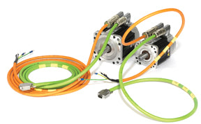 Control Techniques MSBCAB0250 30A (4mm2) Power Cable for motor, Connector on motor end, Flying leads with M6 ring terminals on drive end  (Unidrive M size 3-5),  Size 1.5 motor power connector,No Brake,30 Meter Length