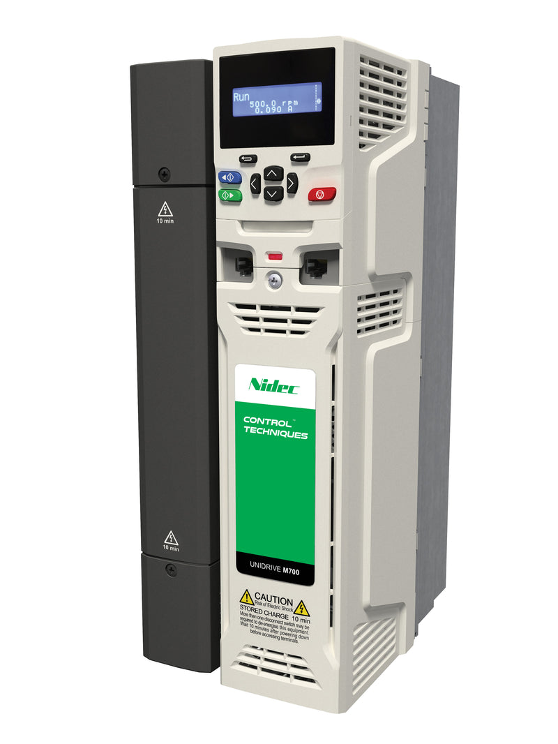 Control Techniques M700-05500030A10101AB100 Unidrive M700, Ethernet, No Keypad, 575VAC, Max Cont Output Current (hp): Normal Duty - 3.9A (3HP), Heavy Duty - 3A (2)