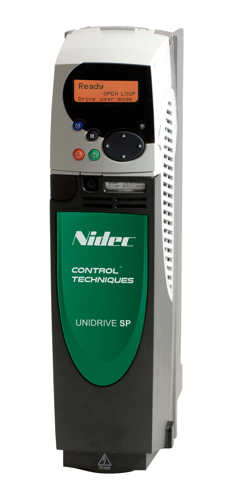 Control Techniques SP1204-HF Unidrive SP High Frequency (>550 Hz)  without Keypad, 230Vac, Max Cont Output Current (hp): Normal Duty - 11A (3hp), Heavy Duty - 10.6A (3hp)