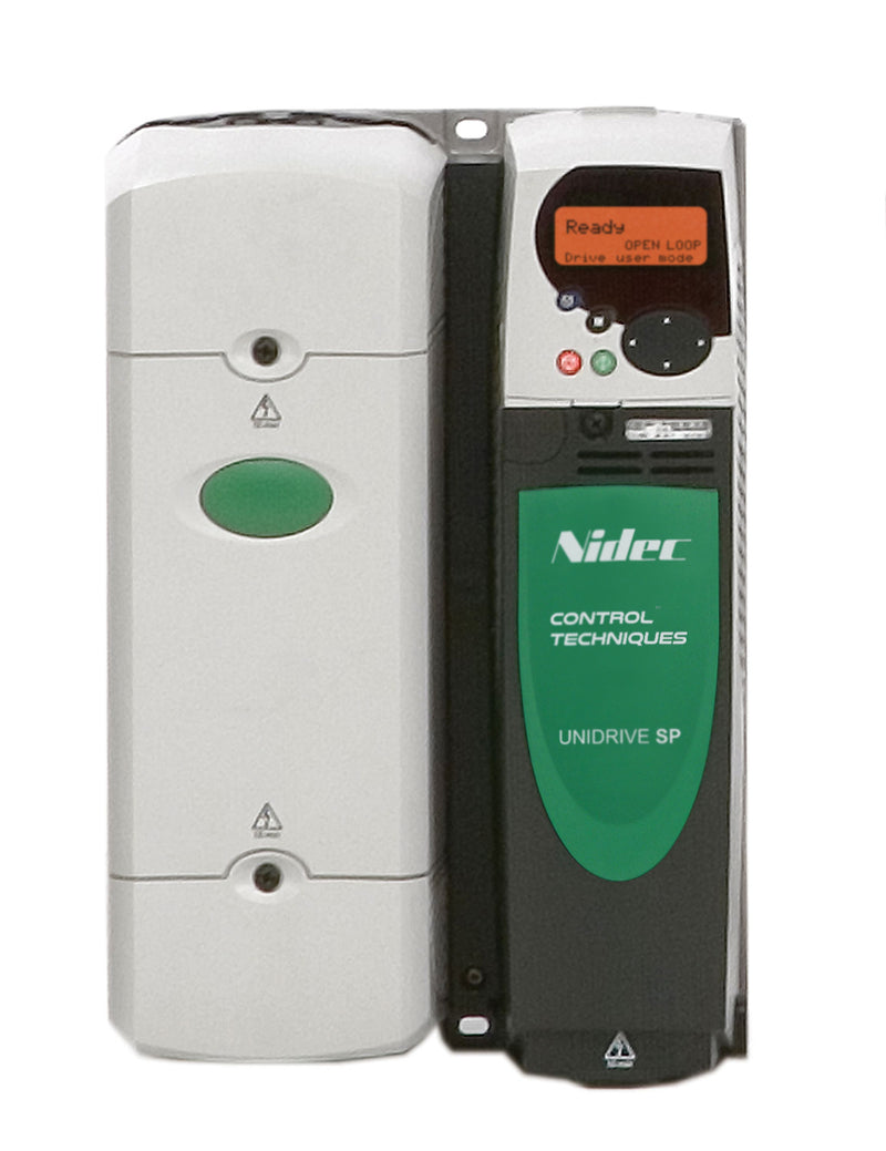 Control Techniques SP3402-HF Unidrive SP High Frequency (>550 Hz)  without Keypad, 460Vac, Max Cont Output Current (hp): Normal Duty - 43A (30hp), Heavy Duty - 40A (30hp)