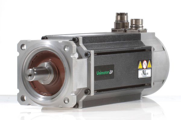 Nidec-Control Tech 095U3B305BFCAB100190 Unimotor FM Servo Motor,460VAC, 95mm Frame,36.3lb-in (4.1Nm),2.8A,3krpm,4096ppr,24VDC holding brake,90° conns,Full and 1/2 key supplied,high inertia, 100mm BCD,19mm shaft dia.