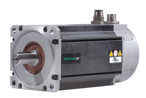 Nidec-Control Tech 142U3E305BAAEA165240 Unimotor FM Servo Motor,460VAC, 142mm Frame,161.1lb-in (18.2Nm),15.6A,3krpm,resolver,24VDC holding brake,90° conns,Key installed,std inertia, 165mm  BCD,24mm shaft dia.