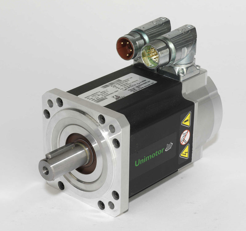 Nidec-Control Tech 089EDC605BACAA Unimotor HD Servo Motor, 230VAC, 89mm Frame, 70.8 lb-in Cont. Stall Torque, 6000RPM Max Speed, Connectorized, Incremental Encoder, Braked