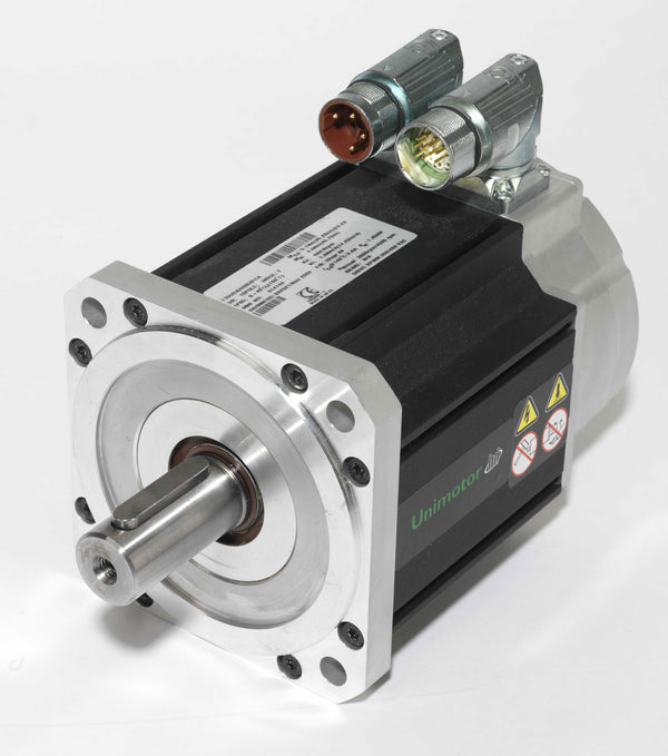 Nidec-Control Tech 115EDC305BACAA Unimotor HD Servo Motor, 230VAC, 115mm Frame, 129.2 lb-in Cont. Stall Torque, 3000RPM Max Speed, Connectorized, Incremental Encoder, Braked