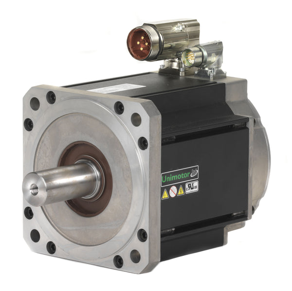 Nidec-Control Tech 142UDC300BACAA Unimotor HD Servo Motor, 460VAC, 142mm Frame, 221.3 lb-in Cont. Stall Torque, 3000RPM Max Speed, Connectorized, Incremental Encoder 4096ppr